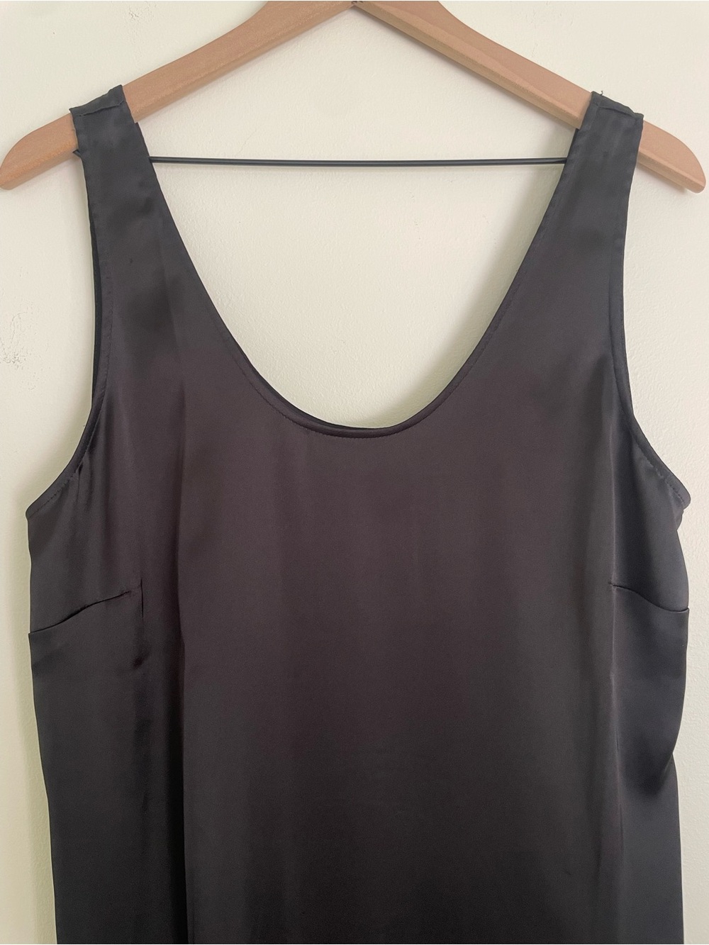 H&M Black Satin Scoop Neck Tank Dress - Picture 4 of 10